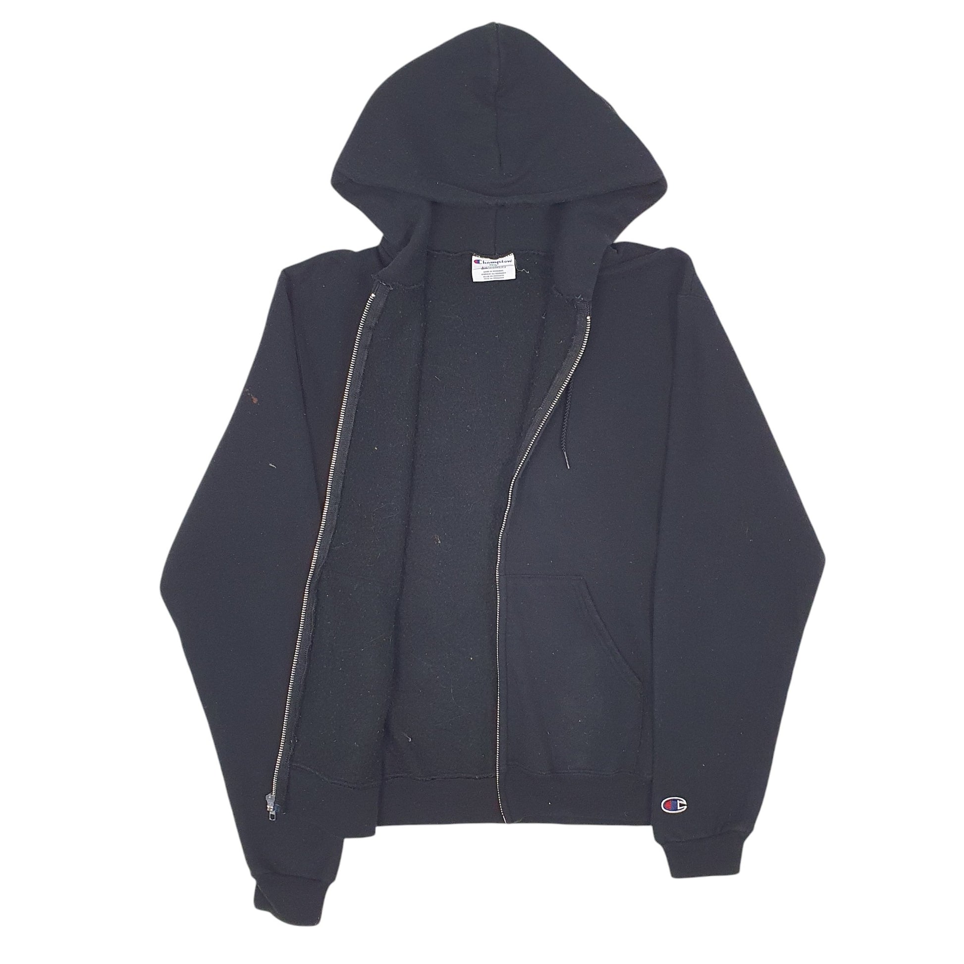 Womens Black Champion  Full Zip Jumper