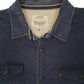 Mens Navy Levis Sherpa Lined  Coat
