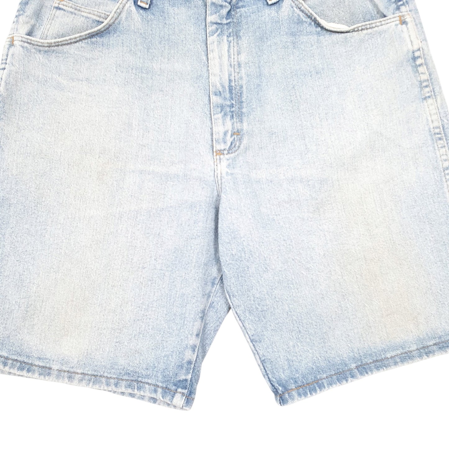 Mens Blue Wrangler Denim Jeans Jorts Baggy Denim Shorts