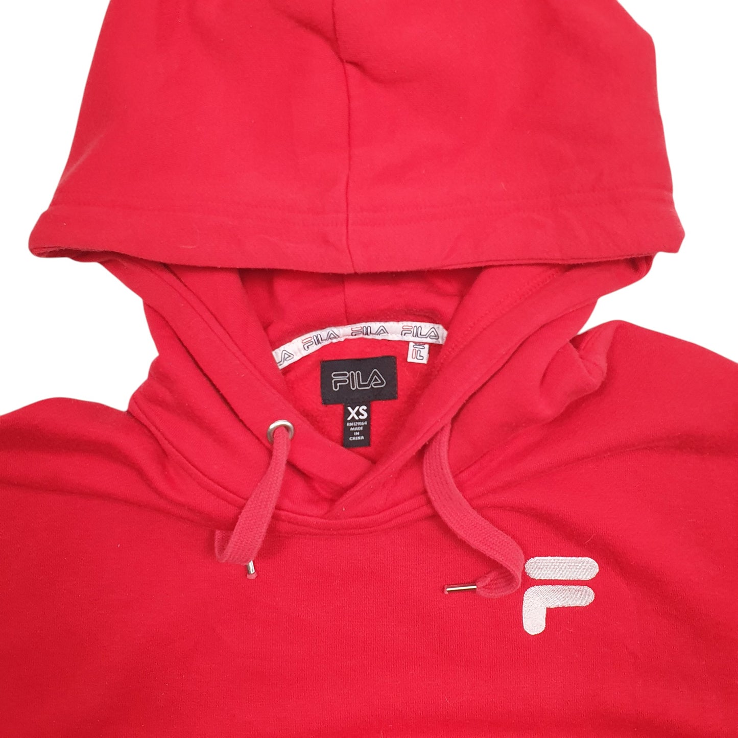 Mens Red Fila  Hoodie Jumper