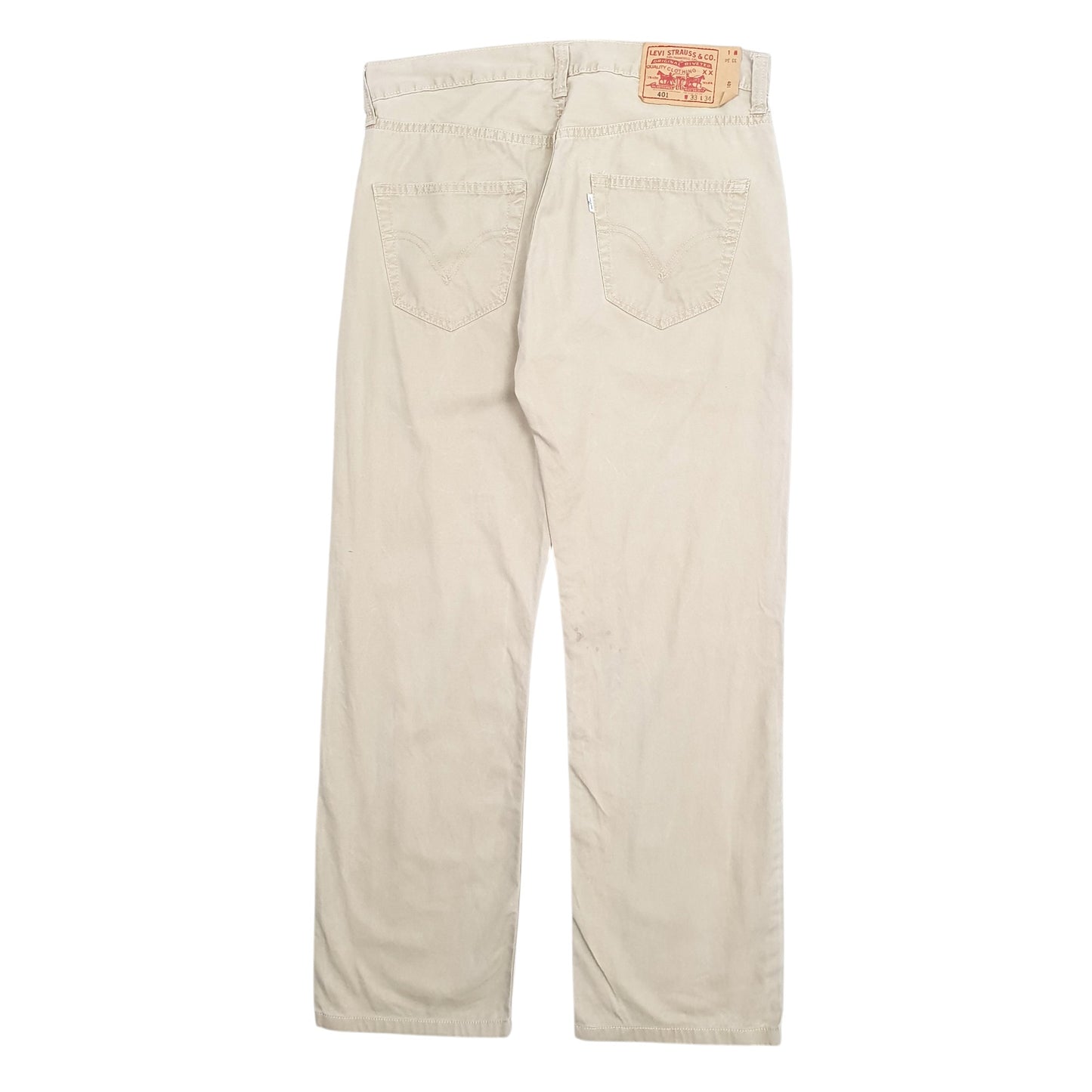 Mens Beige Levis  Chino Trousers