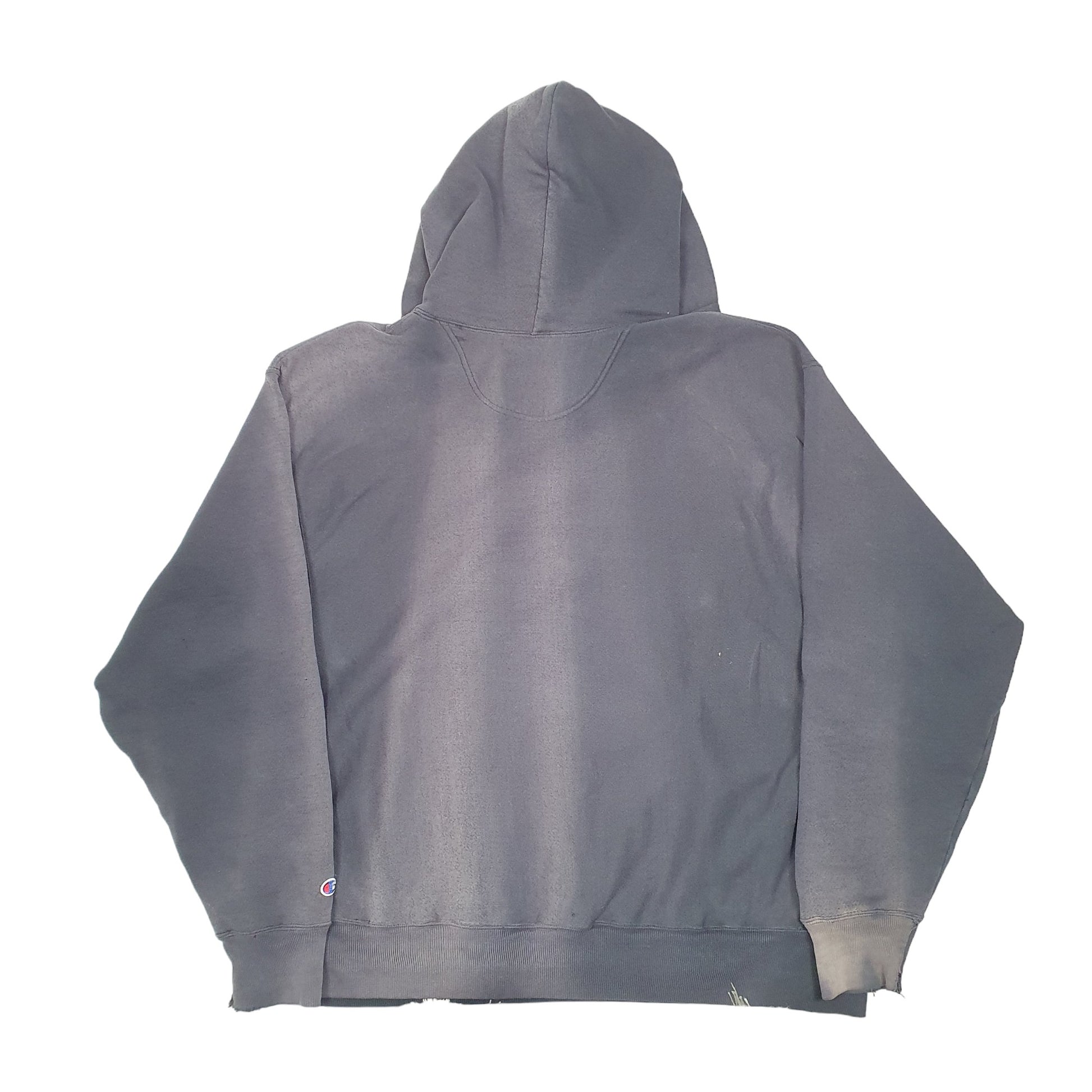 Mens Champion Black Hoodie Vintage 2000s Y2K Cattle Co Reverse