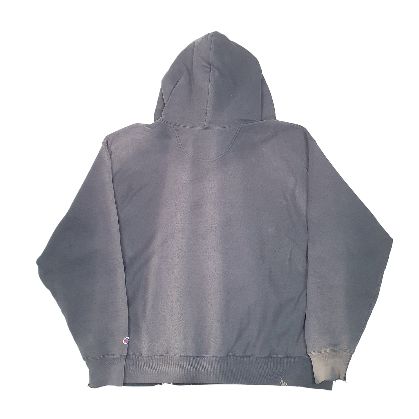 Mens Black Champion Vintage 2000s Y2K Cattle Co Reverse Weave Hoodie Jumper