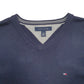 Mens Navy Tommy Hilfiger Knit Crewneck Jumper