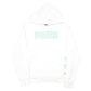 Mens White Puma Spellout Hoodie Jumper