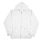 Mens Grey Carhartt Workwear Hoodie Full Zip Jumper