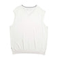 Mens White Nautica Knit Vest Jumper