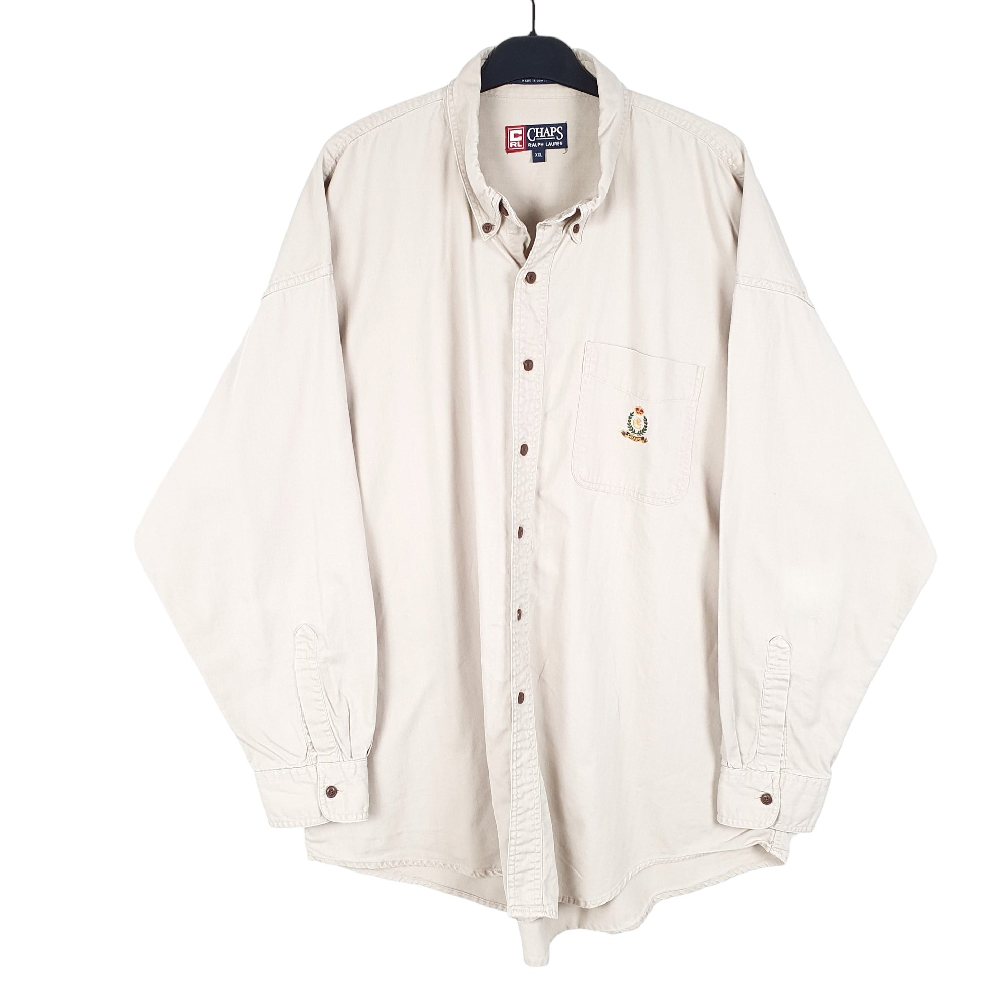 Mens Beige Chaps Ralph Lauren  Long Sleeve Shirt