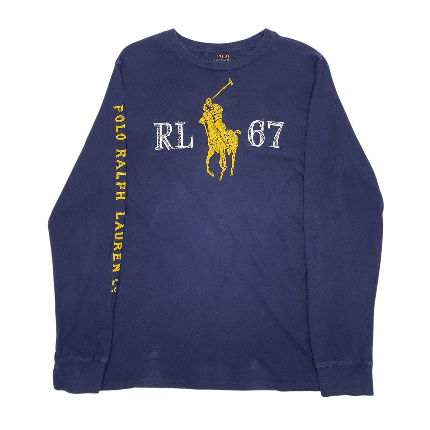 Mens Navy Polo Ralph Lauren  Long Sleeve T Shirt