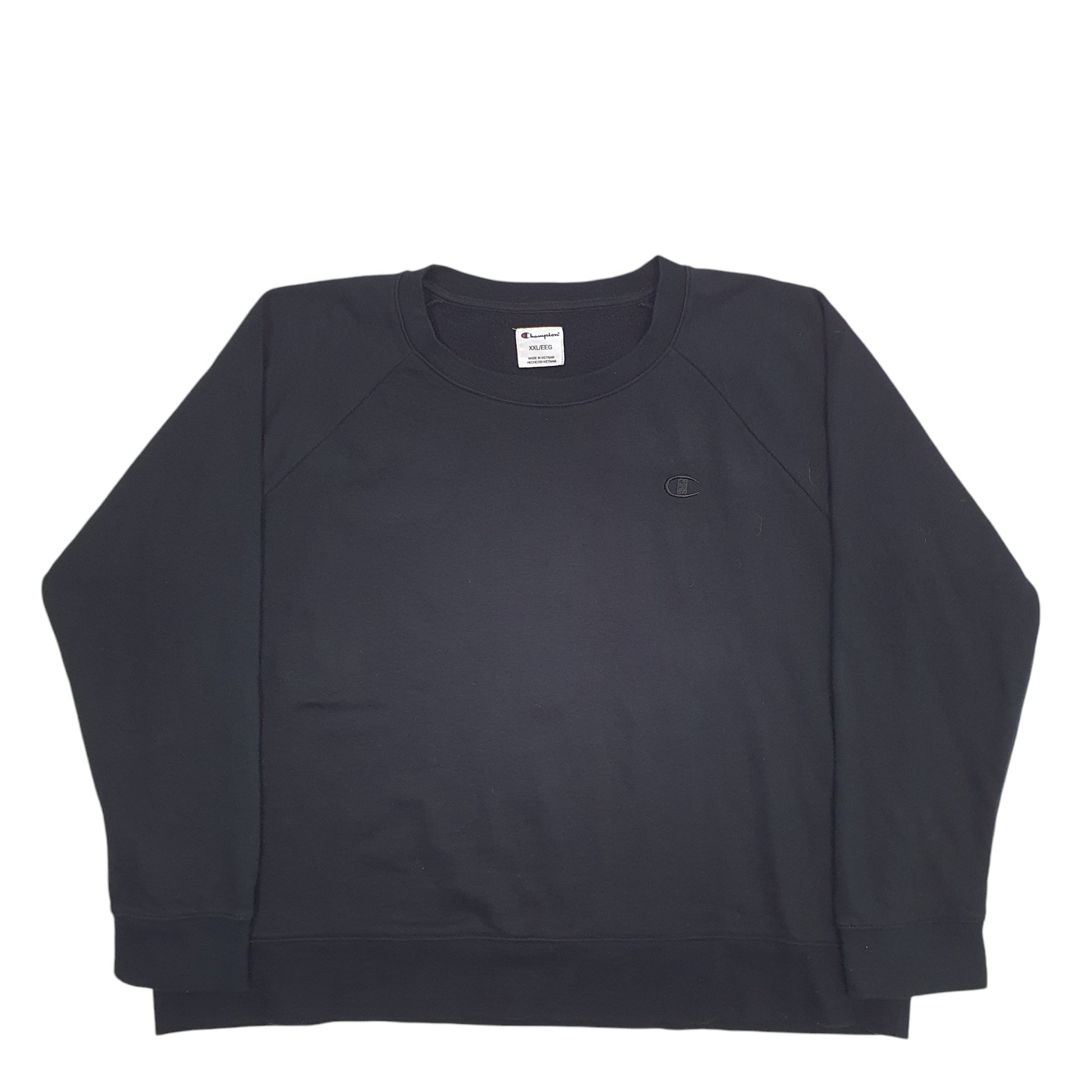 Womens Black Champion  Crewneck Jumper
