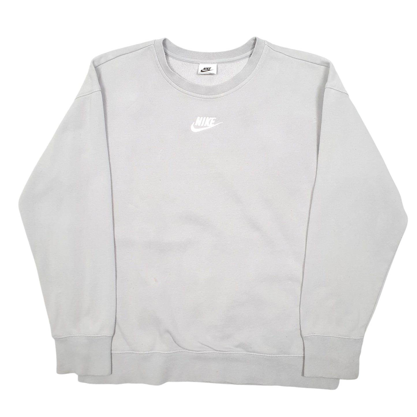 Womens Grey Nike  Crewneck Jumper