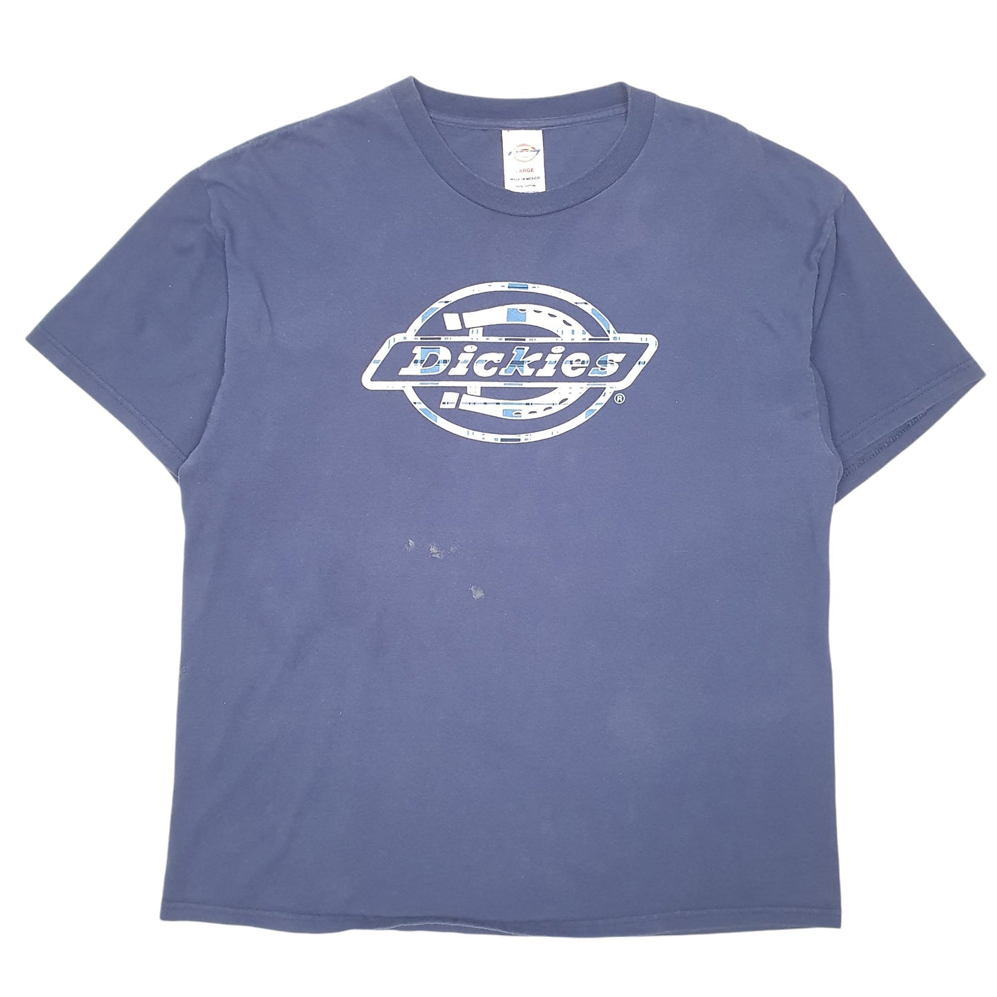 Mens Navy Dickies Classic Logo Short Sleeve T Shirt