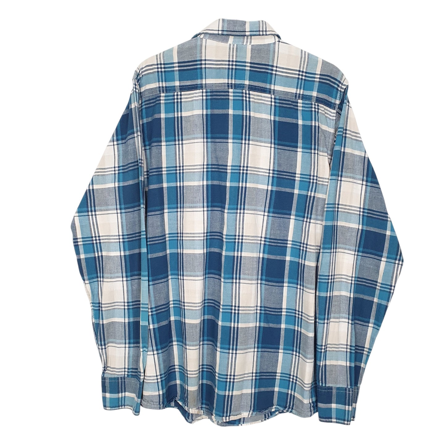 Mens Blue Wrangler  Long Sleeve Shirt