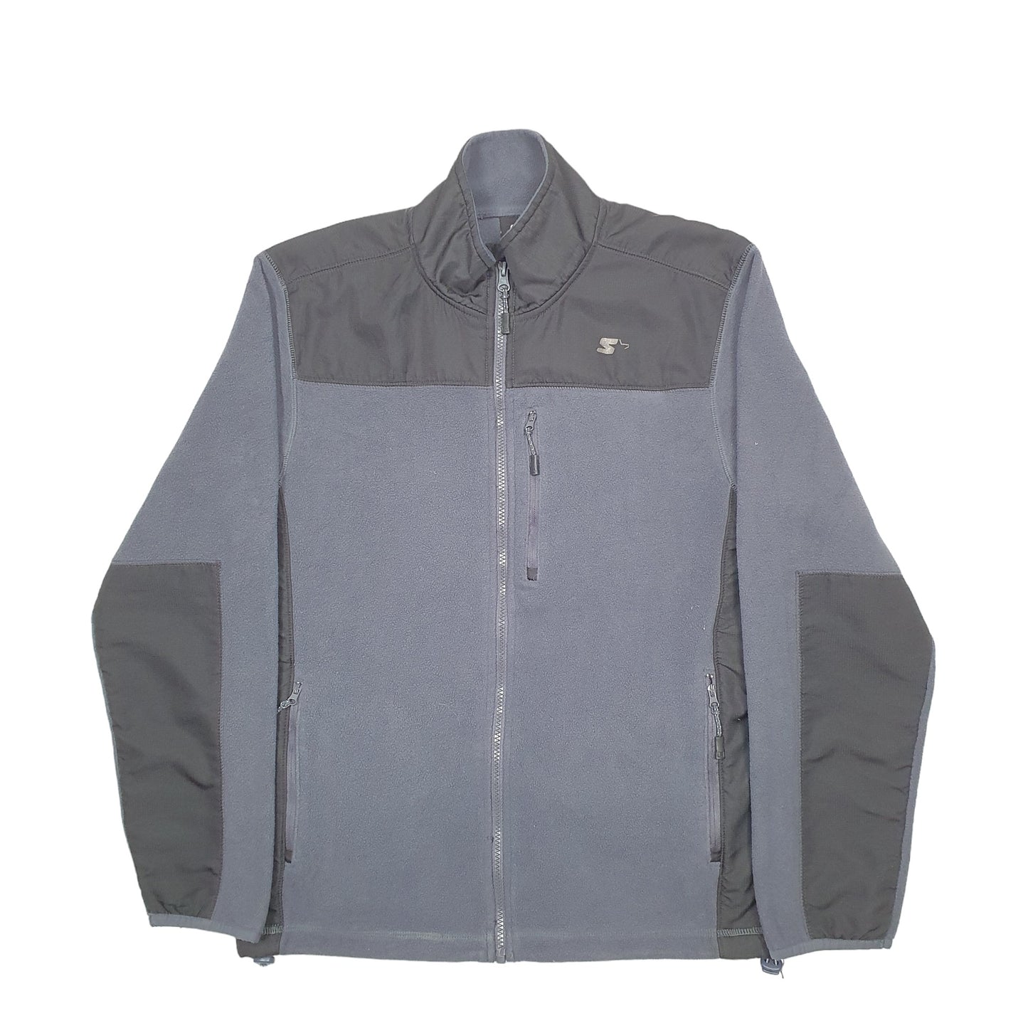 Mens Grey Starter  Full Zip Jumper