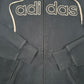 Mens Navy Adidas Spellout Hoodie Full Zip Jumper