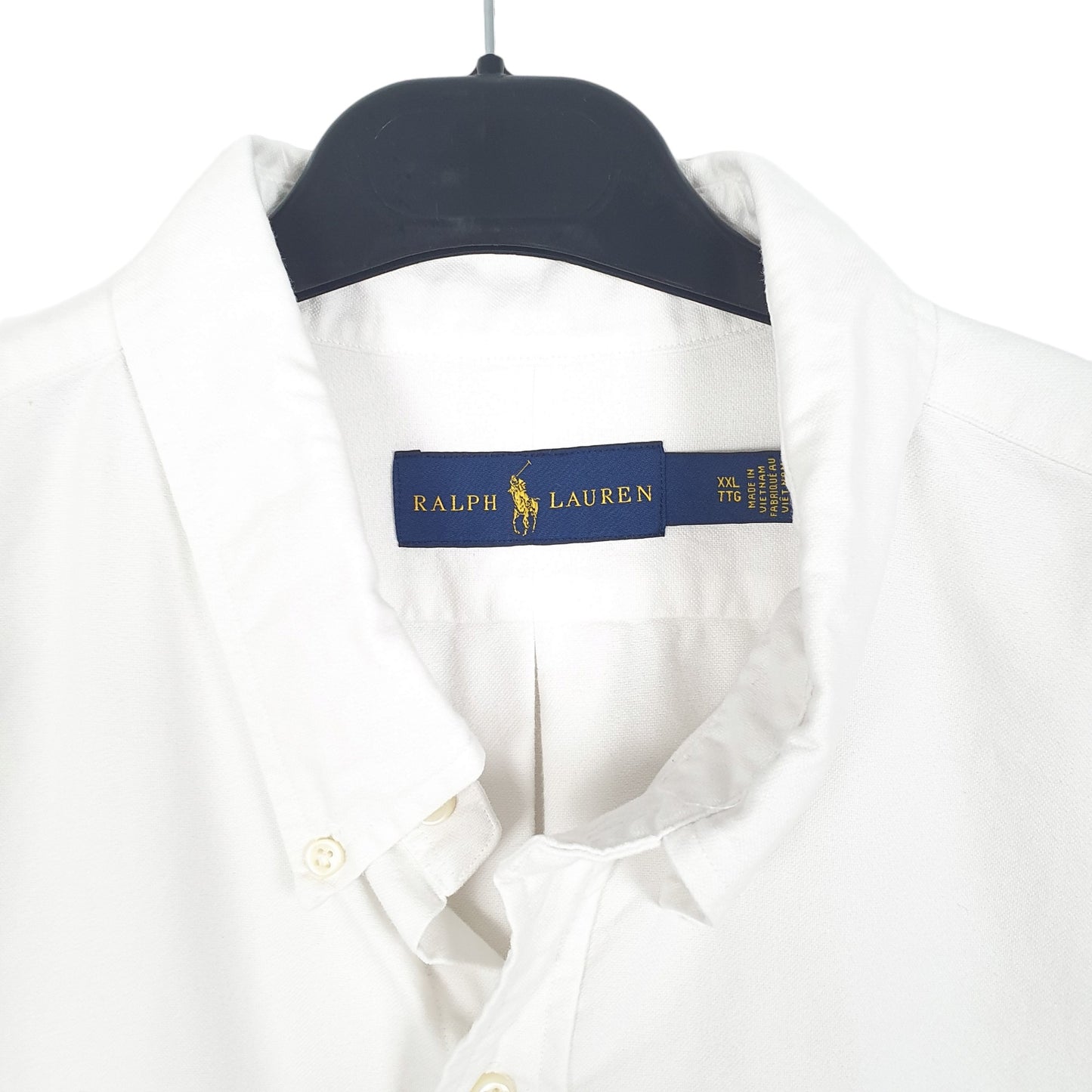 Mens White Ralph Lauren Oxford Long Sleeve Shirt