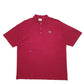 Mens Burgundy Lacoste  Short Sleeve Polo Shirt
