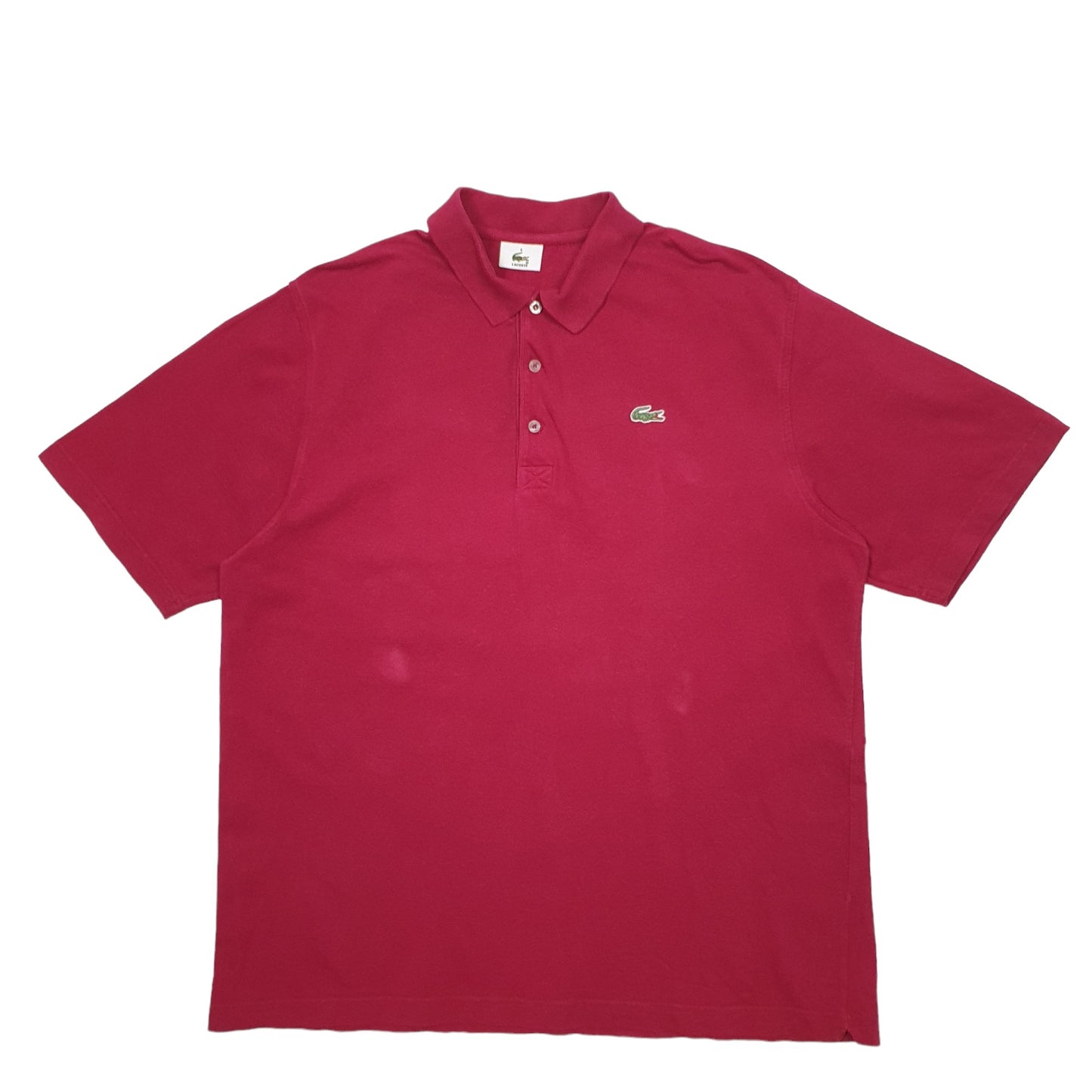 Mens Burgundy Lacoste  Short Sleeve Polo Shirt