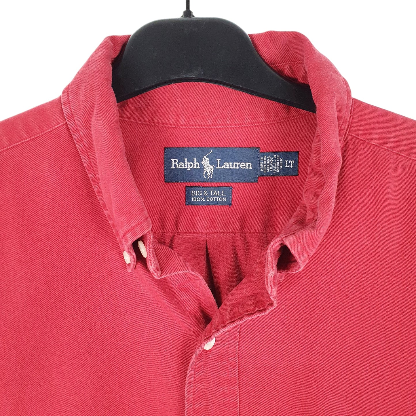 Mens Red Ralph Lauren Tall Long Sleeve Shirt