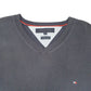 Mens Navy Tommy Hilfiger Knit V Neck Jumper