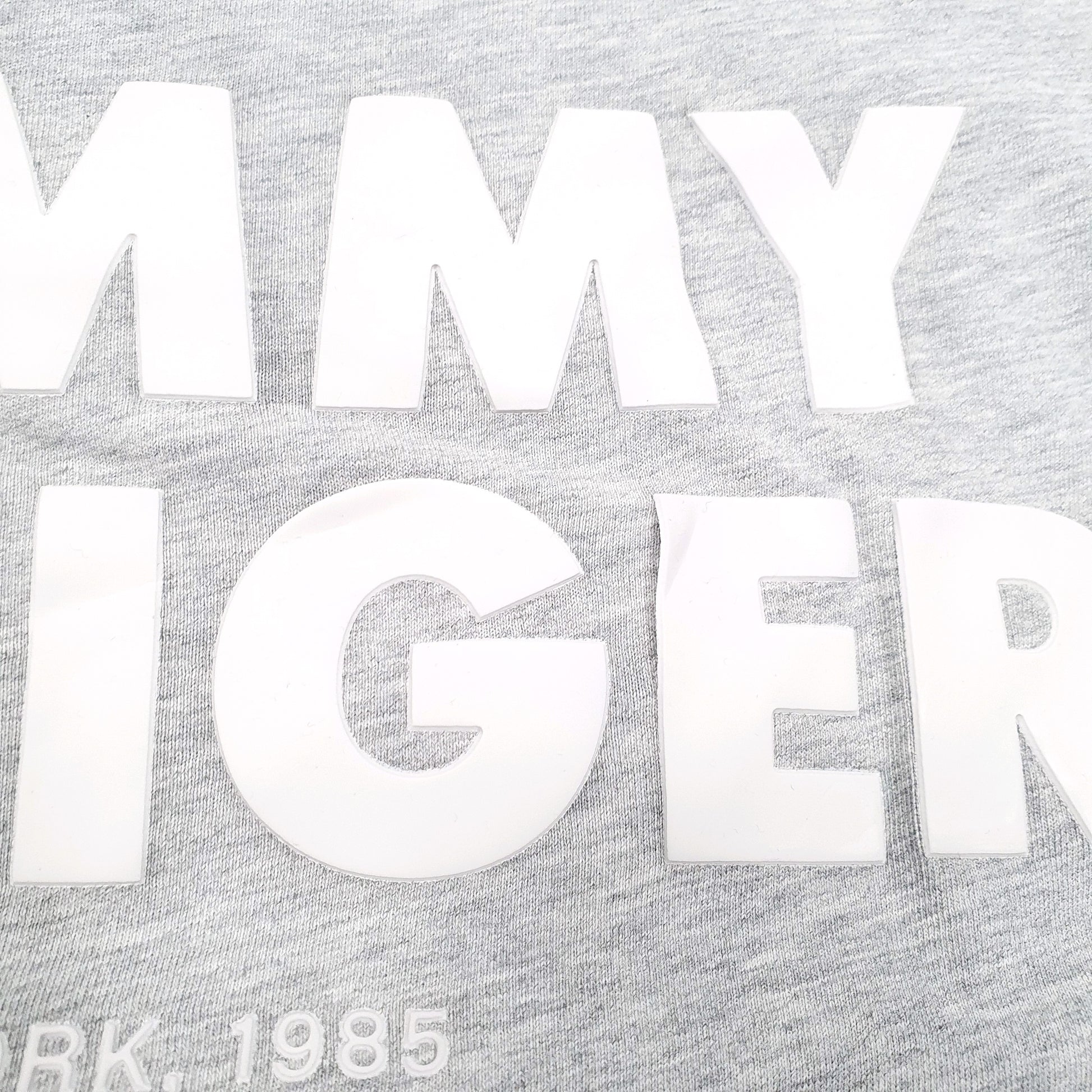 Mens Grey Tommy Hilfiger Spellout Short Sleeve T Shirt