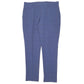 Mens Navy Moss Bros Check Formal Trousers