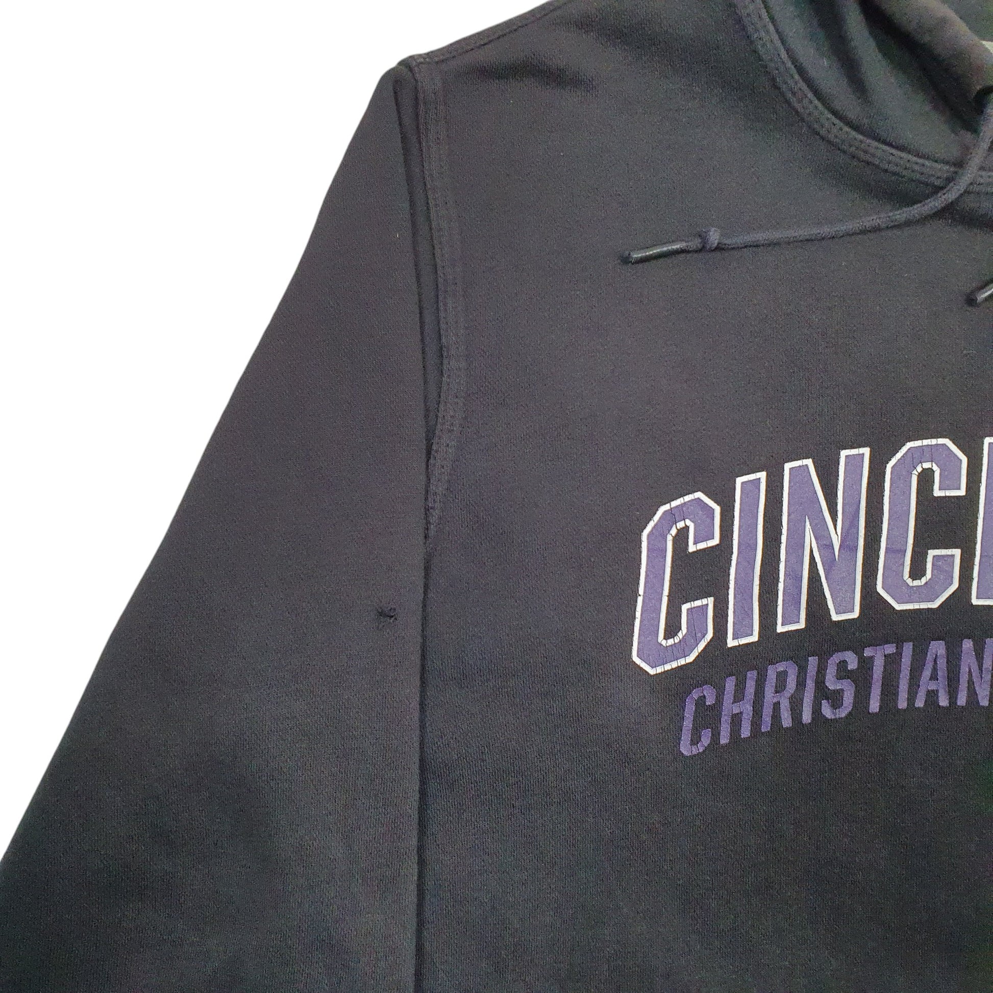 Mens Black Nike Cincinnati Christian University USA College Hoodie Jumper