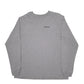 Mens Grey Patagonia Spellout Long Sleeve T Shirt