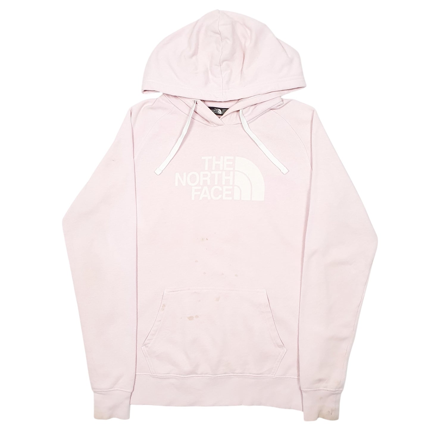 Womens Pink The North Face Spellout Hoodie Jumper