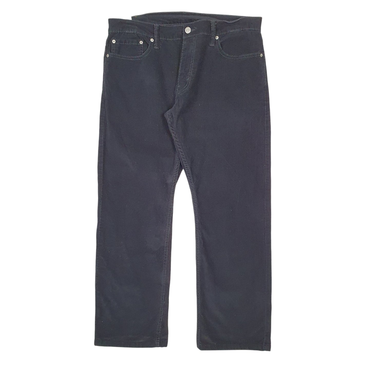 Mens Black Levis 514 Corduroy Trousers