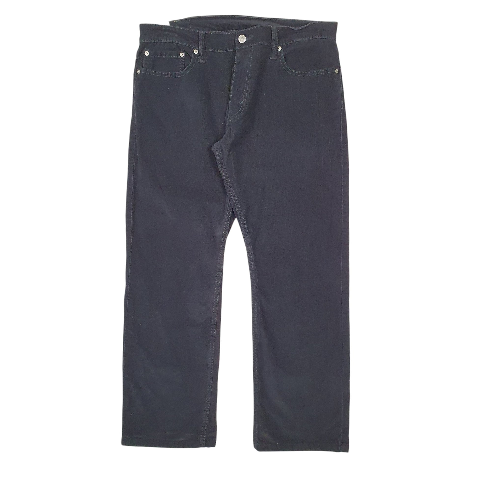 Mens Black Levis 514 Corduroy Trousers