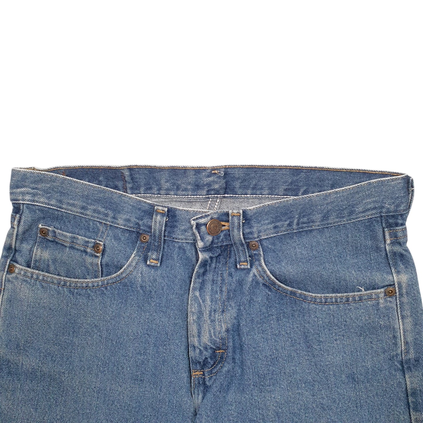 Mens Blue Wrangler Denim Jeans Jorts Denim Shorts