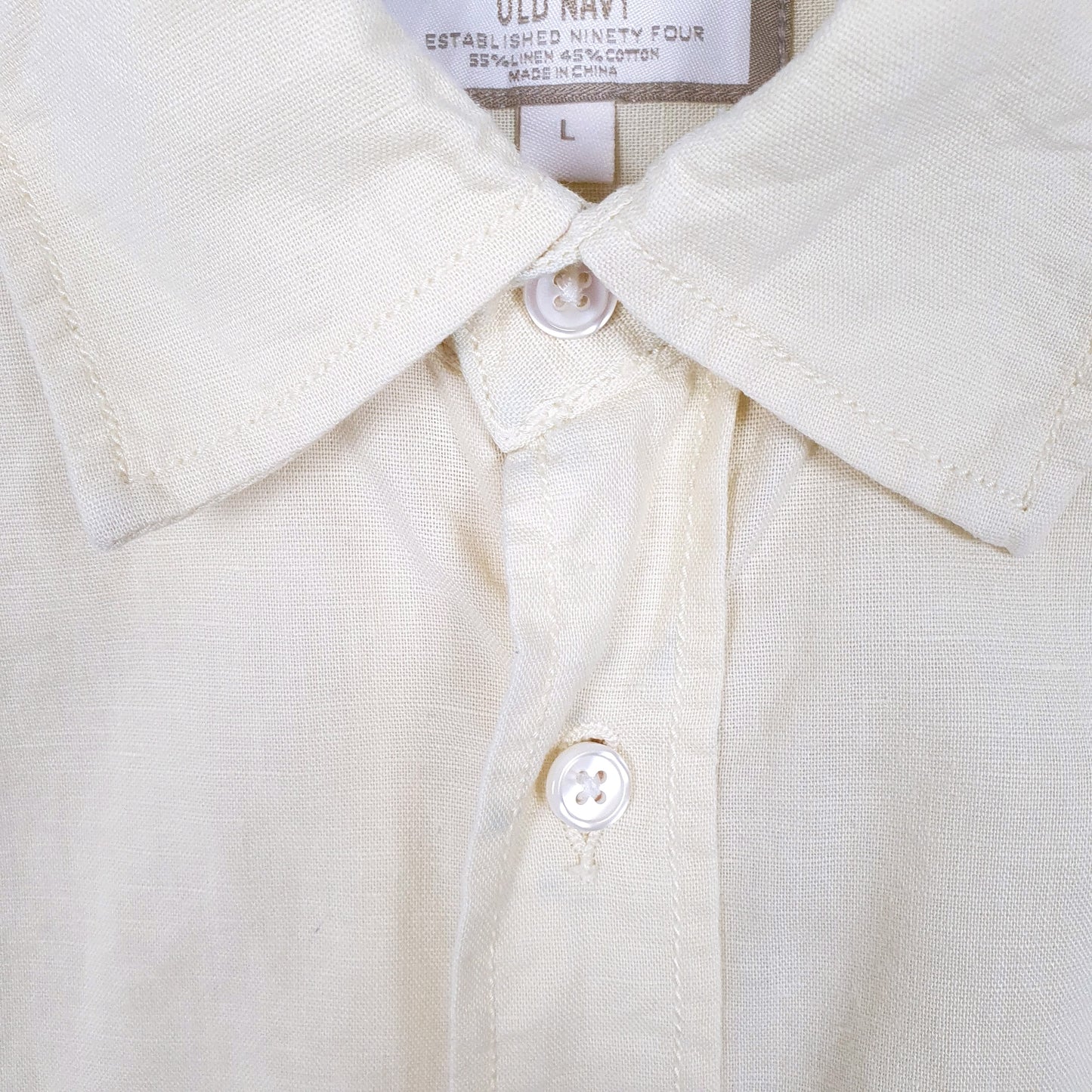 Mens Yellow Old Navy Blend Long Sleeve Shirt