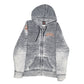 Mens Grey Harley Davidson  Full Zip Jumper