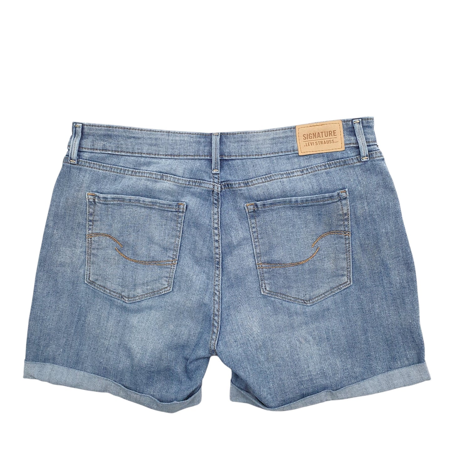 Womens Blue Levis Signature Denim Shorts