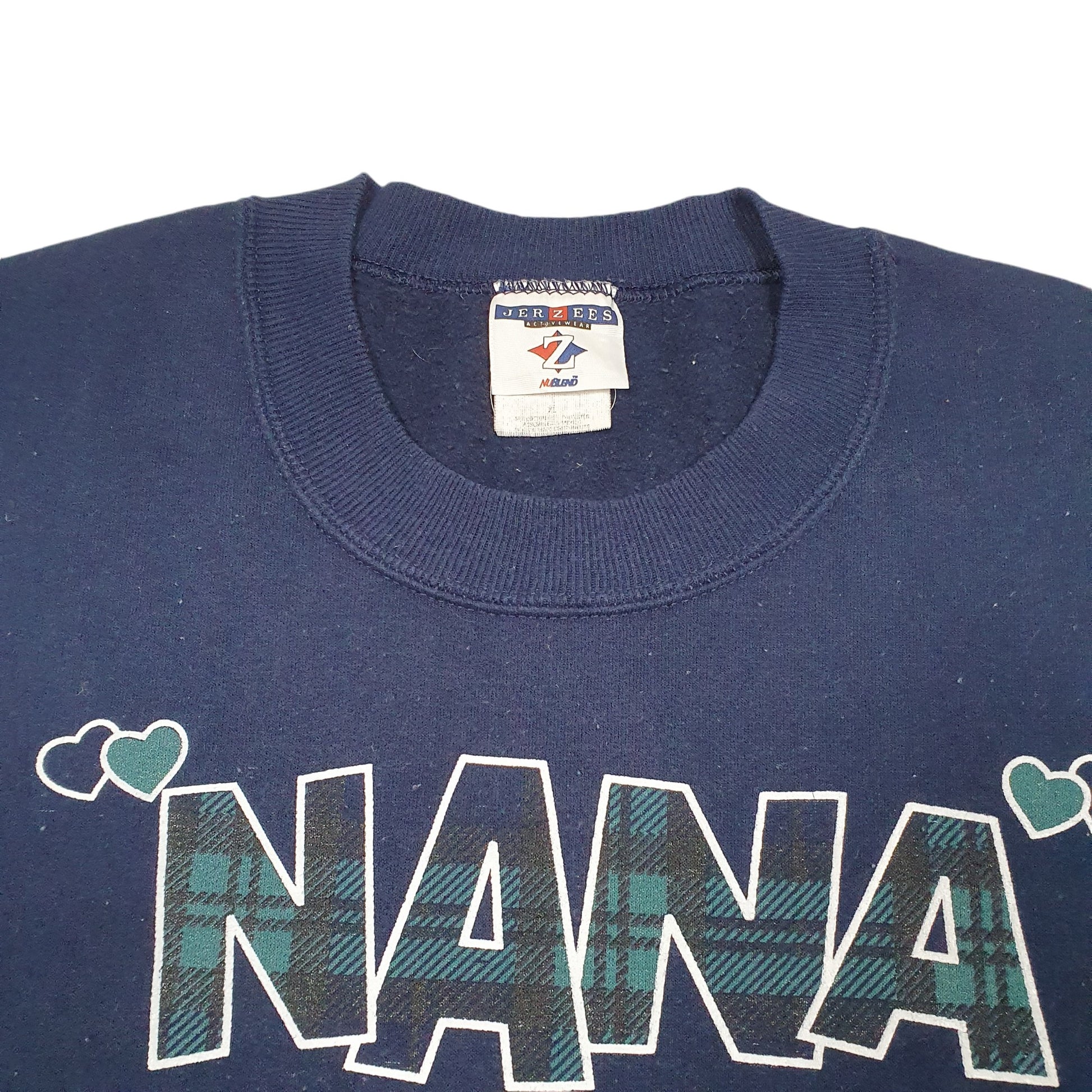 Mens Navy Jerzees Nana Spoiling Quirky Retro Crewneck Jumper