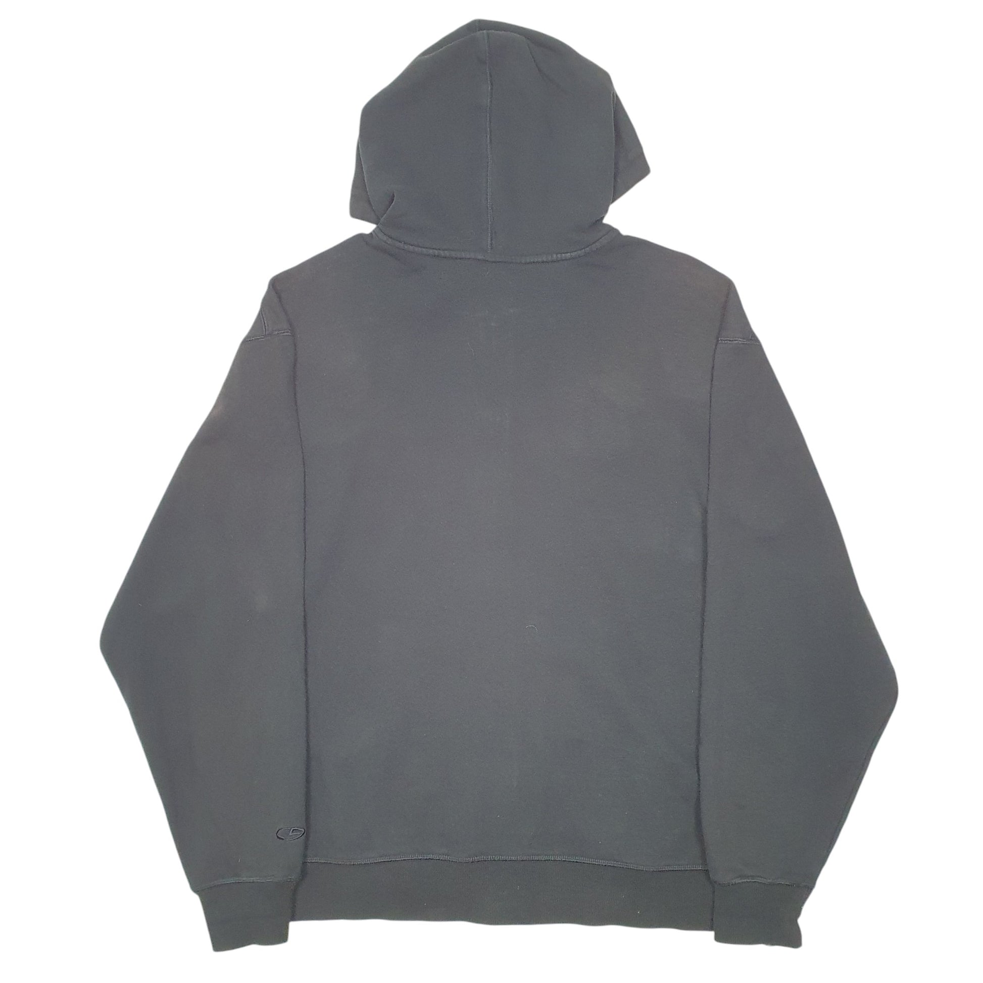 Mens Black Champion Hoodie C9 Full Zip Jumper