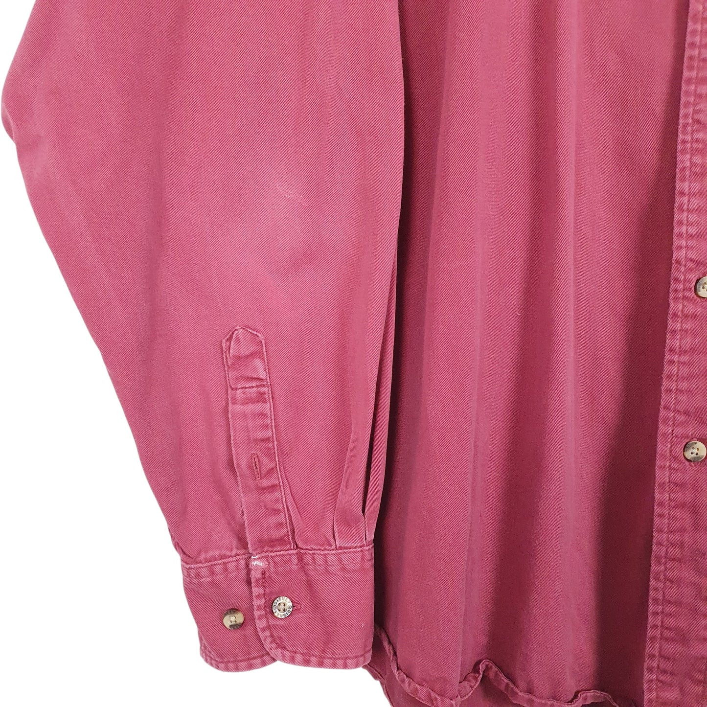 Mens Burgundy Disney Disneyland Overshirt Heavy Long Sleeve Shirt