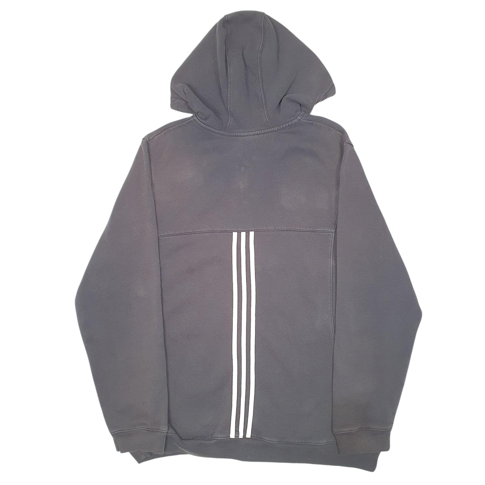 Mens Black Adidas Hoodie Full Zip Jumper