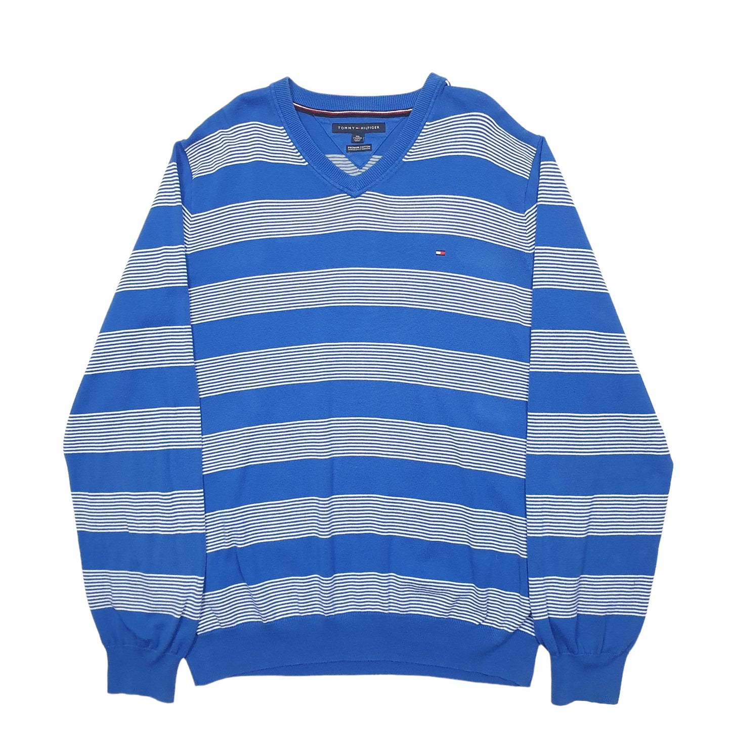 Mens Blue Tommy Hilfiger Knit Crewneck Jumper