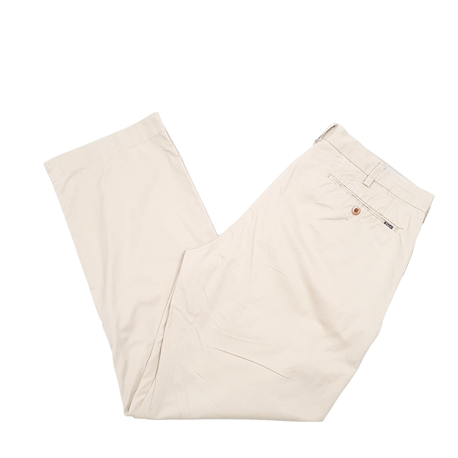 Mens Beige Polo Ralph Lauren Classic Chino Trousers