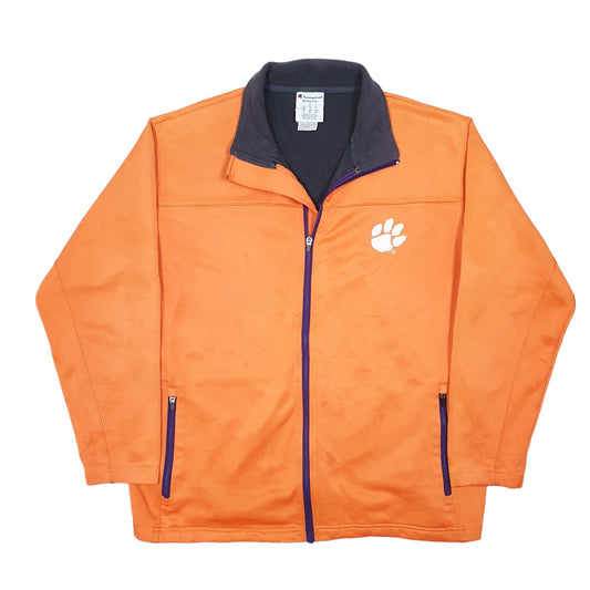 Mens Orange Champion Clemson Tigers American Football Active Track Full Zip Jumper