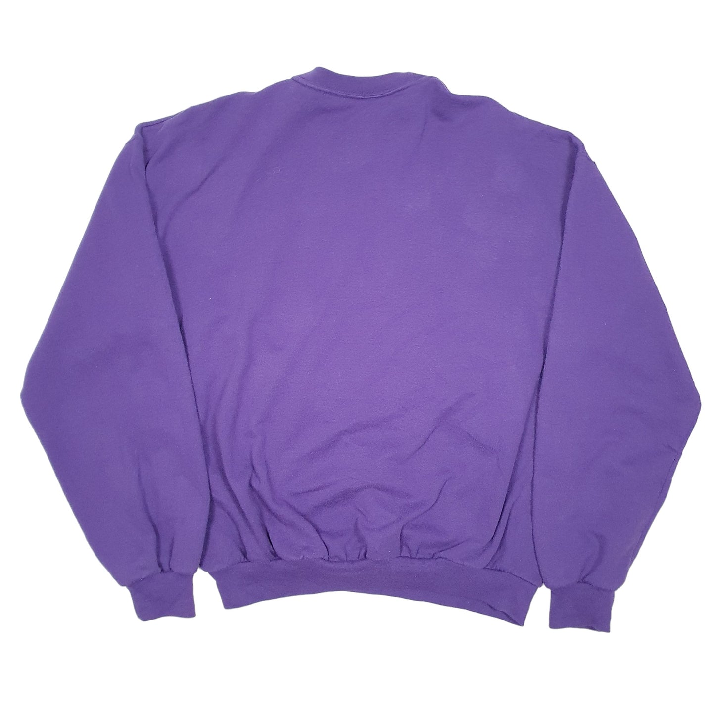 Mens Purple Jerzees Vintage Festive Snowmen Let It Snow Christmas Crewneck Jumper