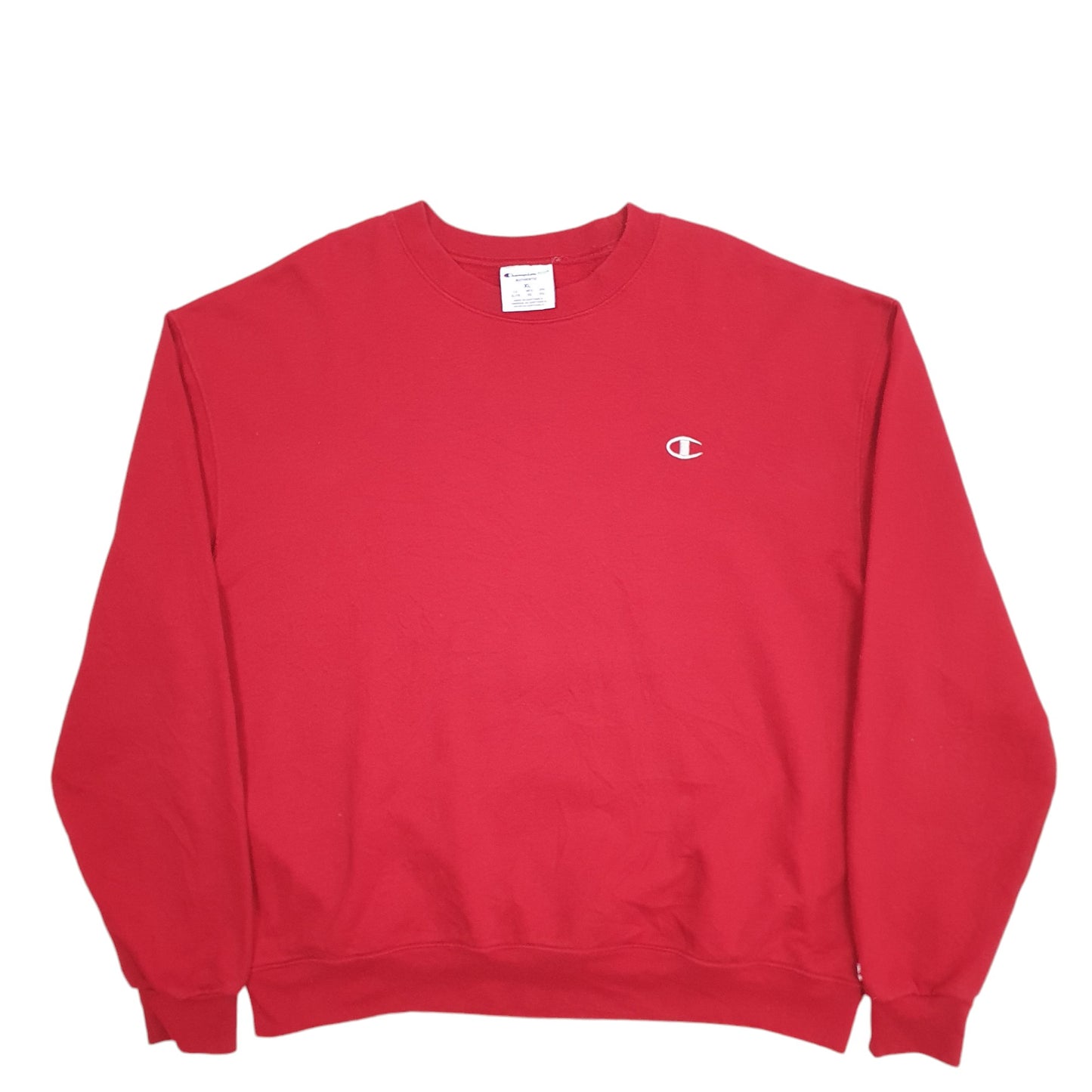 Mens Red Champion  Crewneck Jumper