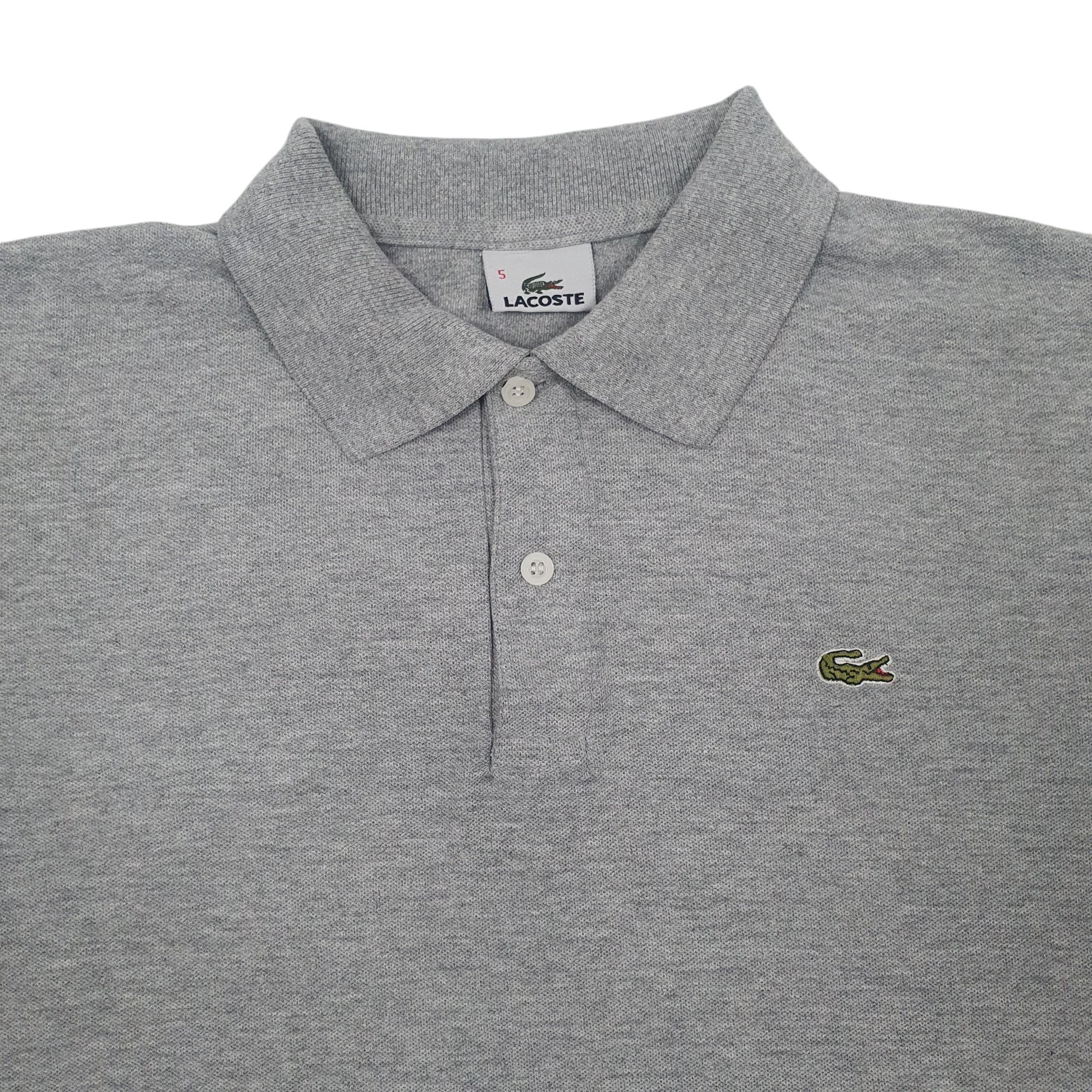 Mens Grey Lacoste  Short Sleeve Polo Shirt