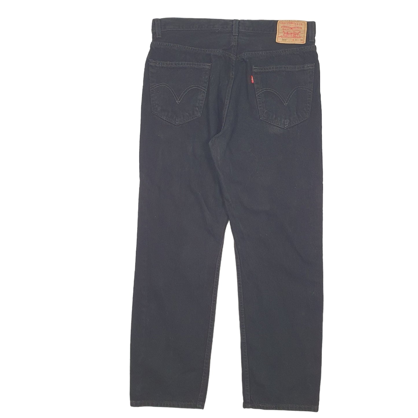 Mens Black Levis  505 JeansW36 L30