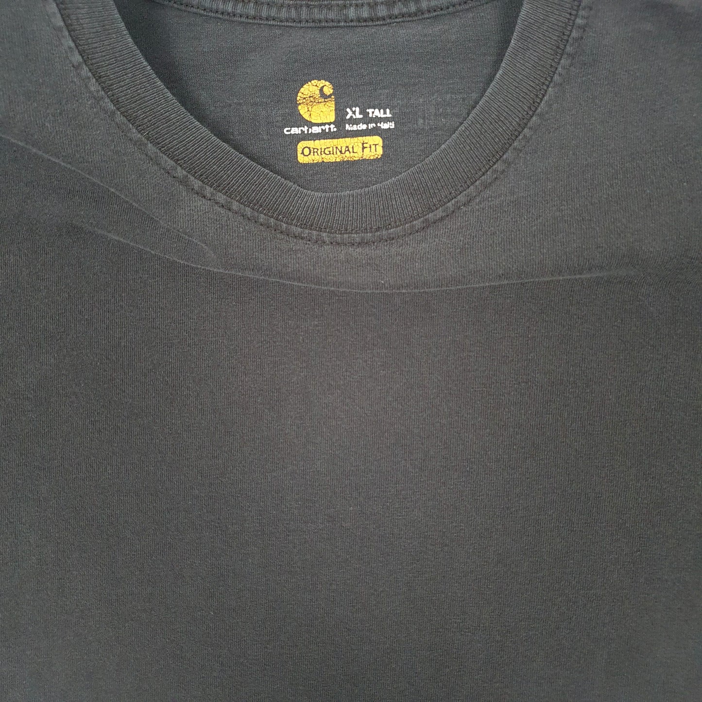 Mens Black Carhartt  Long Sleeve T Shirt