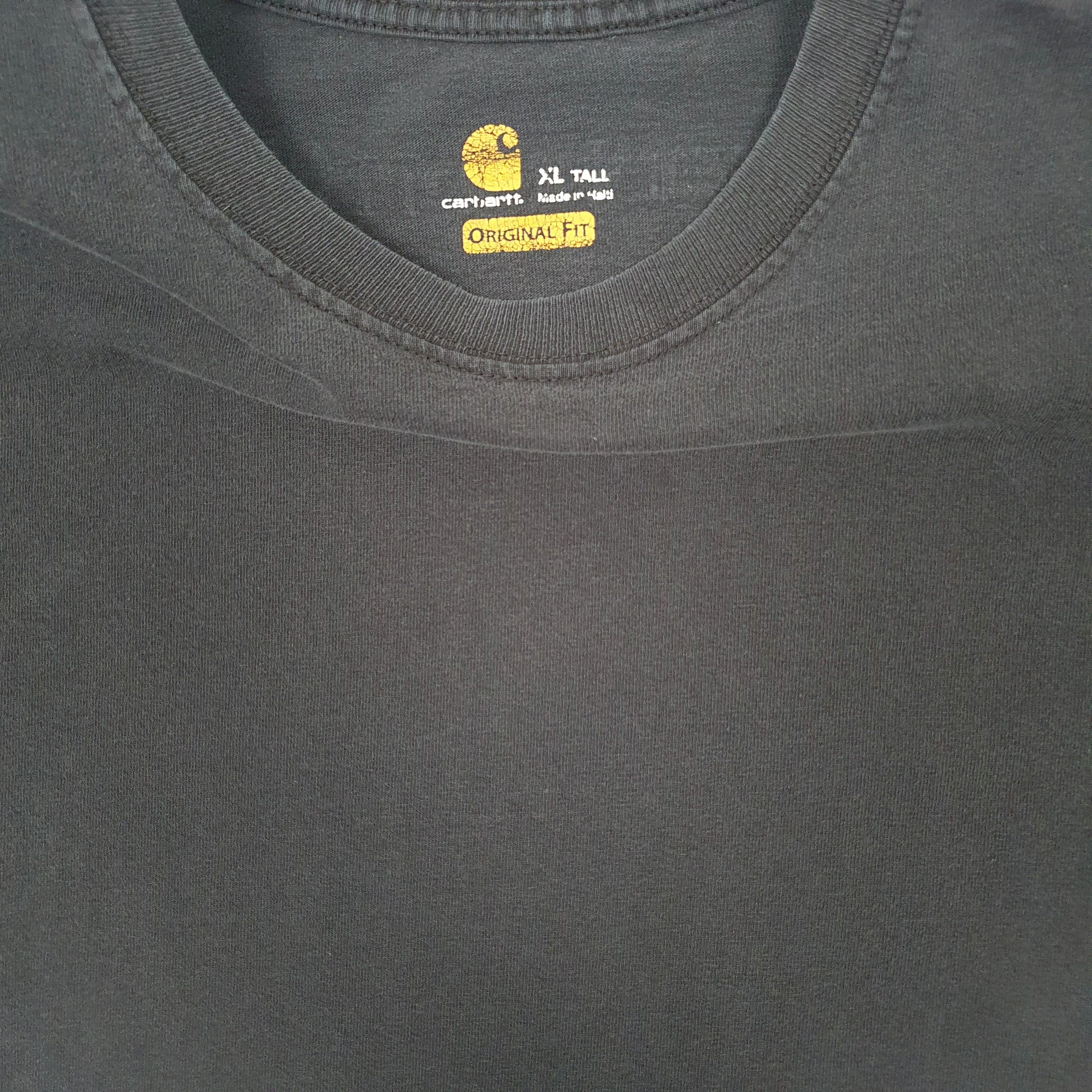 Mens Black Carhartt  Long Sleeve T Shirt