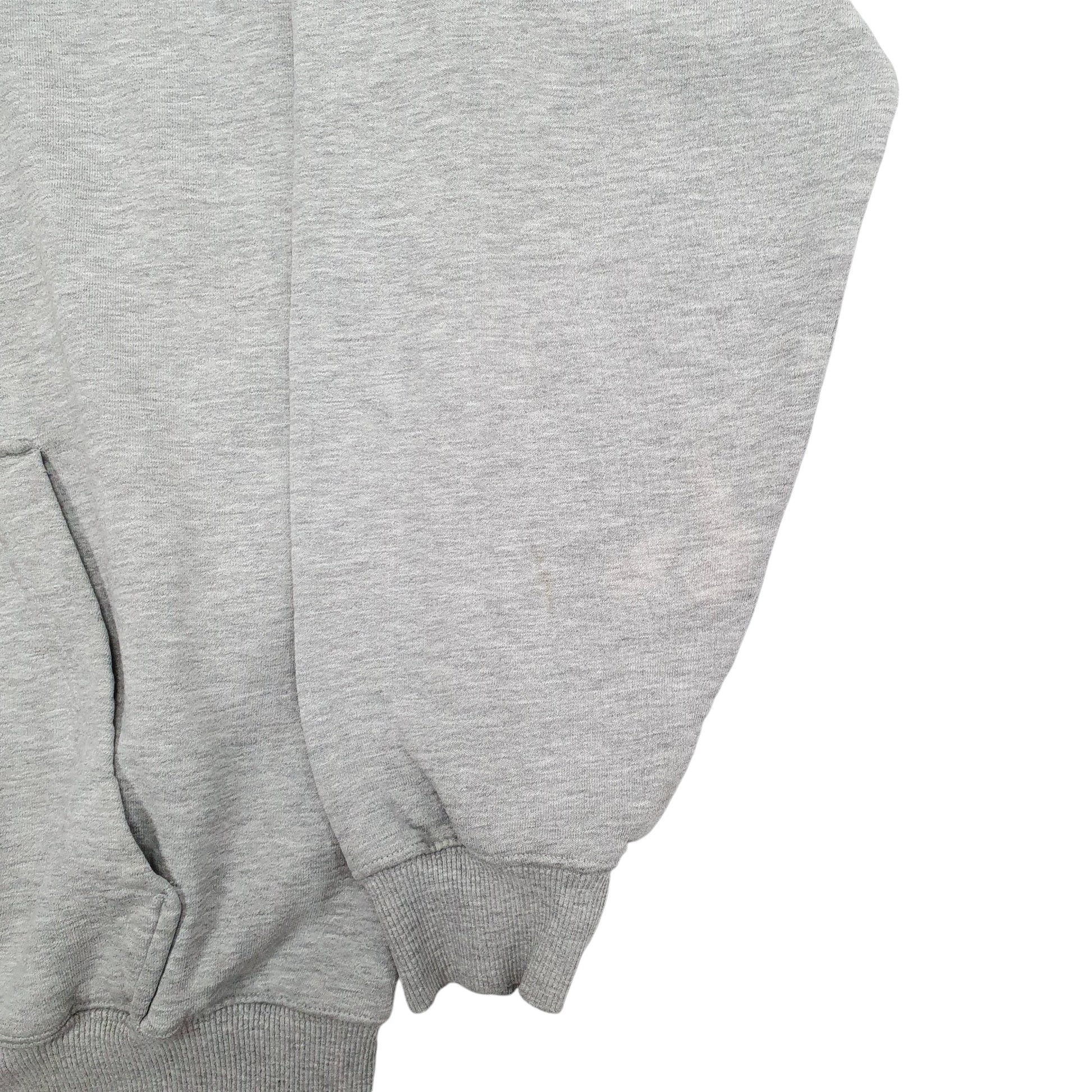 Mens Grey Adidas USA College North Dakota Fighting Irish Hoodie Jumper