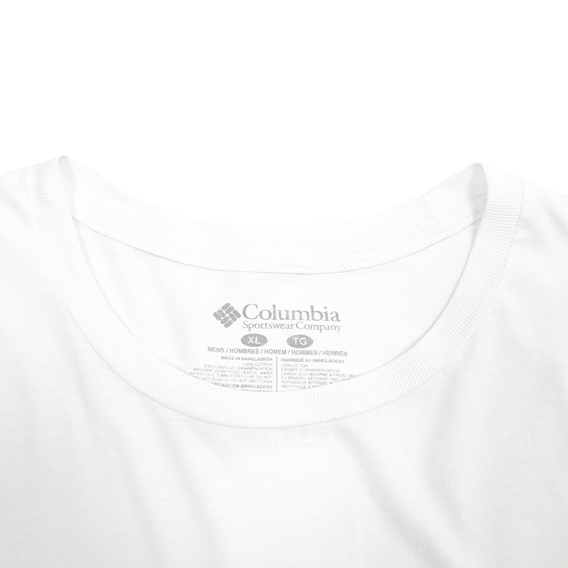 Mens White Columbia Sportswear PFG Fishing Short Sleeve T Shirt